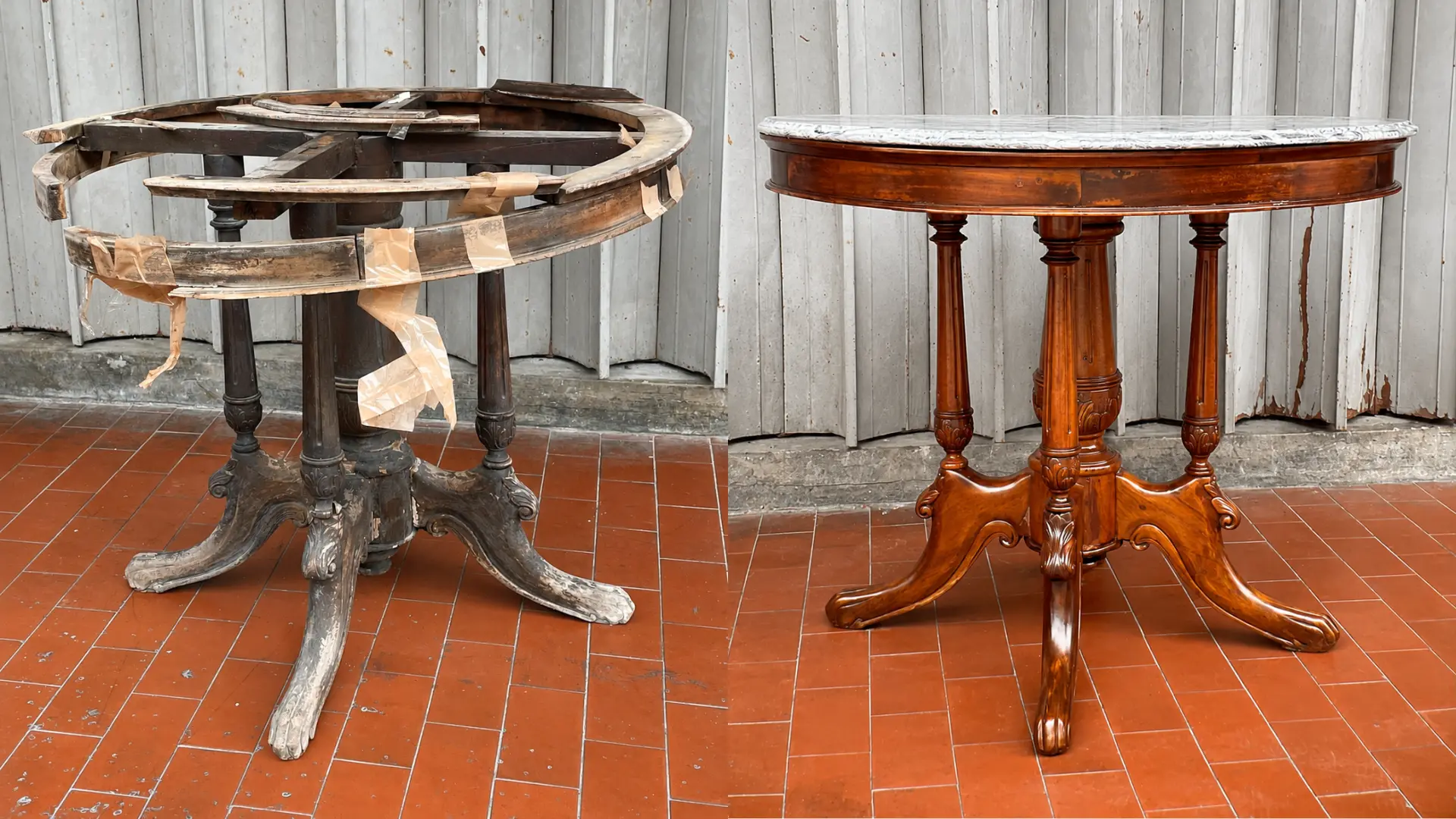 Furniture restoration and refurbishment by Kok Art and Craft.