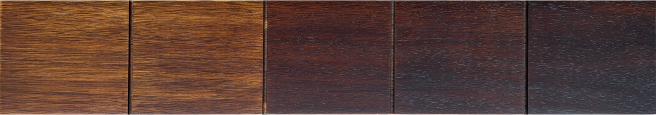 Melunak lacquer layer swatch from D1 to D5.